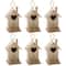 6 Pack: 8" Heart & Fence Wood Birdhouse by Make Market®